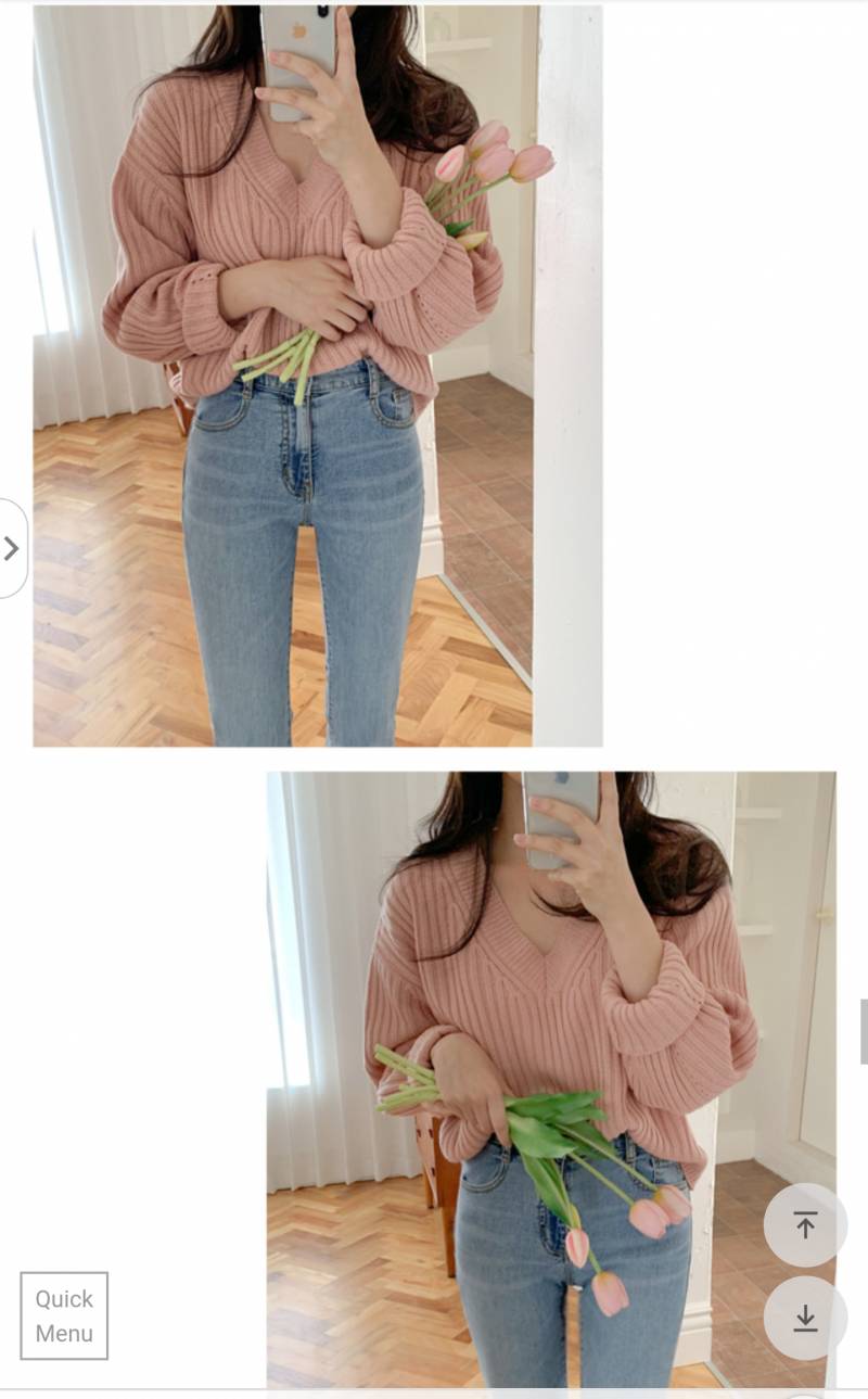 분홍니트 뒷리본 있는거1111 없는거2222 골라주라ㅠ | 인스티즈