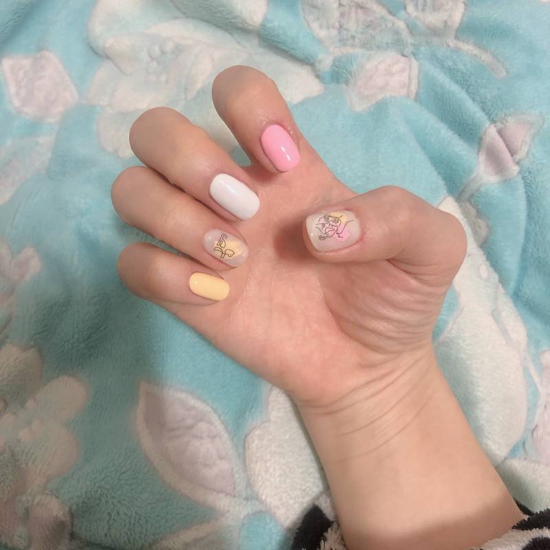 오늘 네일했는데 구경 올 싸람 | 인스티즈