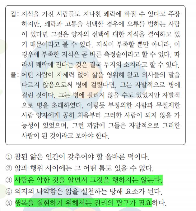 2020학년도 수능 윤리와 사상에 연계된 수특 & 수완 내용 완.전.분.석 | 인스티즈