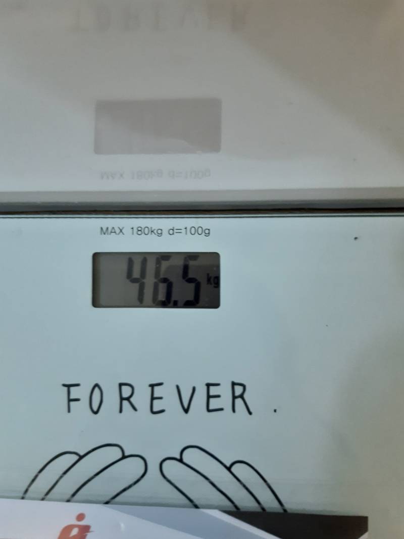 인터벌로 한 달쯤 하는데 지금 49 -&gt; 46까지 빠졌어 | 인스티즈
