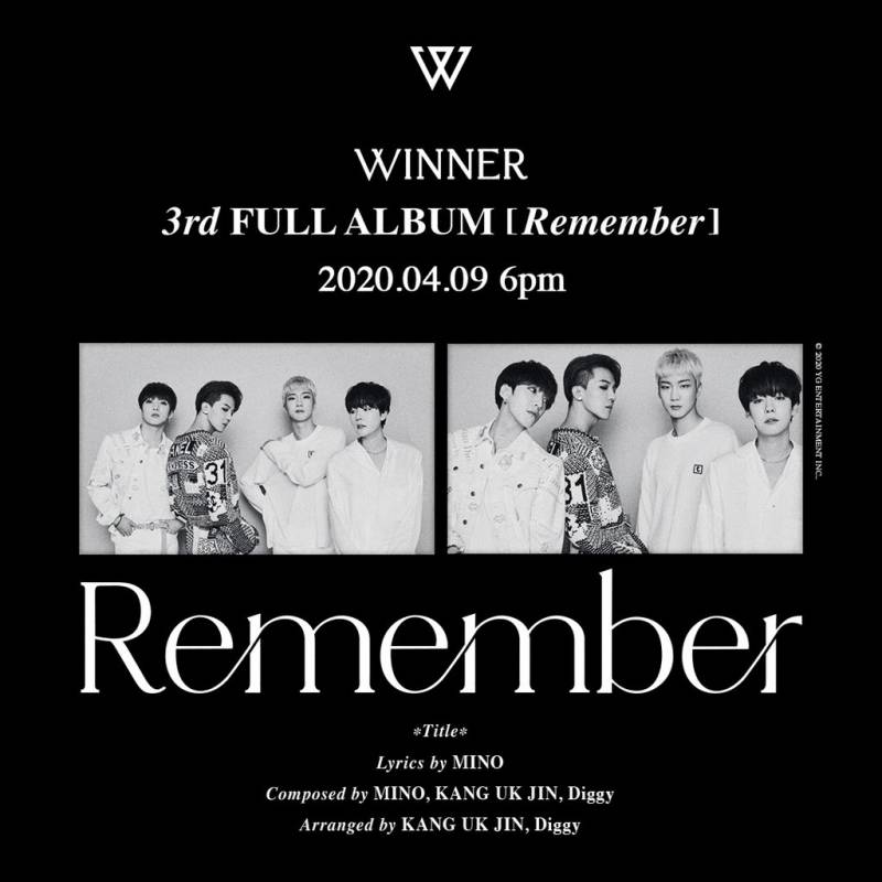 9일(목), 💙위너 3rd FULL ALBUM [Remember] 💙 | 인스티즈