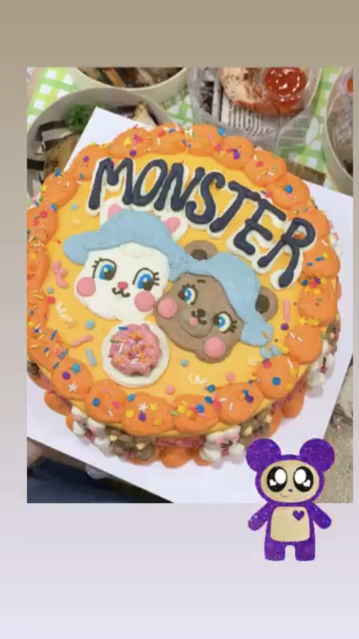 레벨 홈마들이 이번 아이린 슬기 도시락 서포트에 넣은 케이크 | 인스티즈