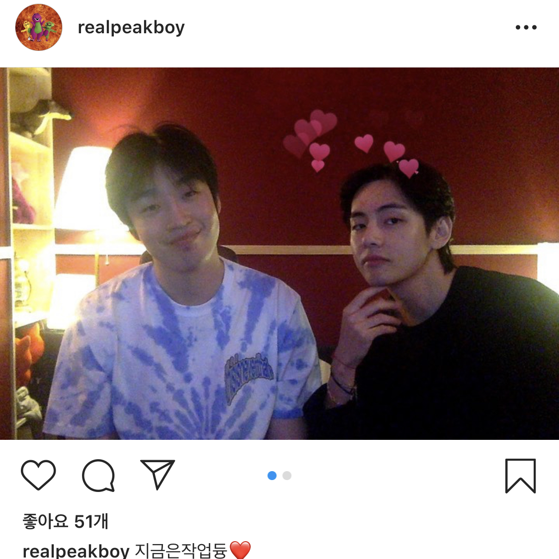 픽보이 인스타에 방탄 뷔 떴는데? | 인스티즈