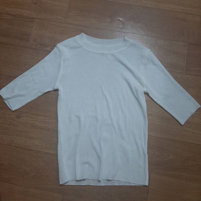 화이트 매쉬 반팔 니트 | 인스티즈