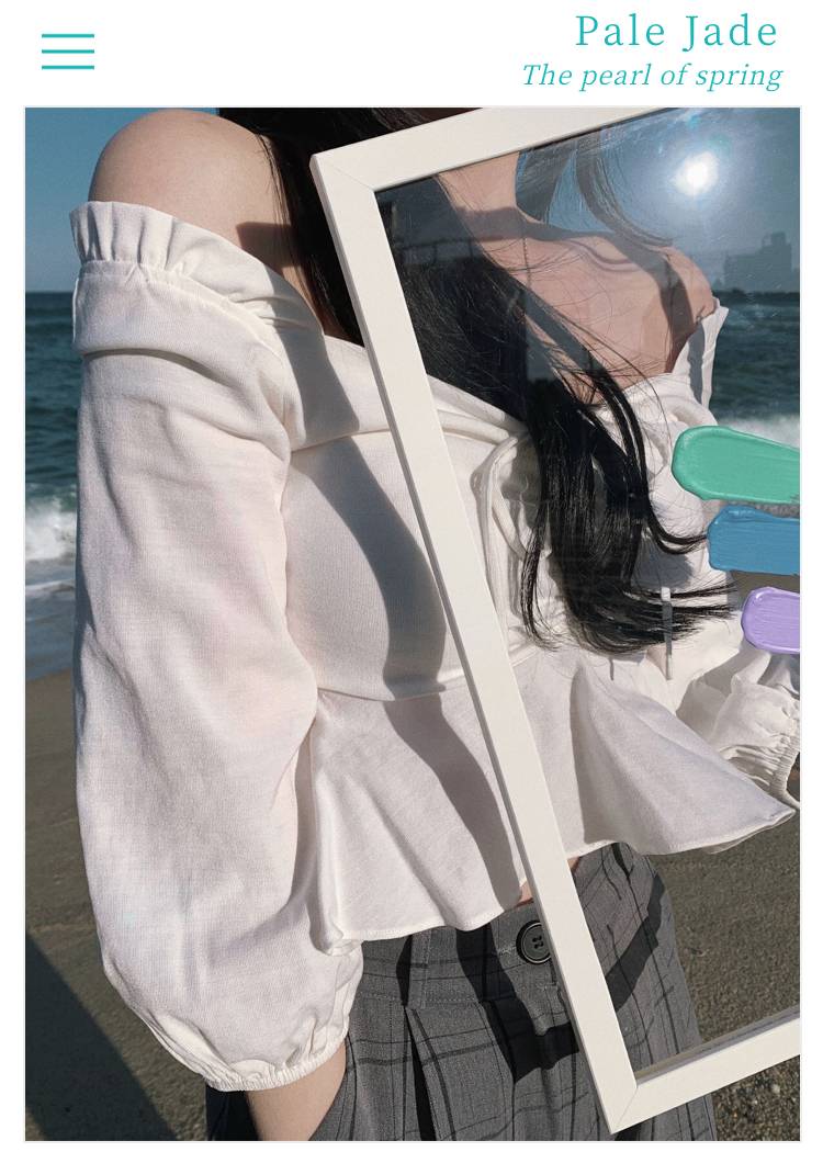 페일제이드 셔링블라우스 화이트 싸게 팝니닷🐰 | 인스티즈