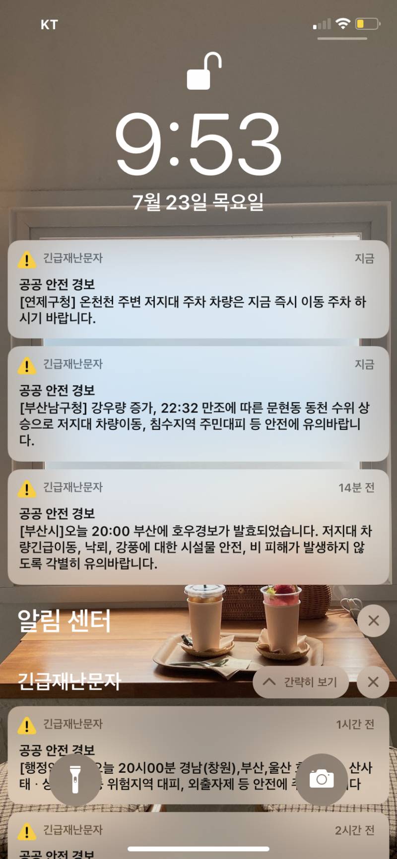 부산익 재난문자 무섭다 인스티즈instiz 일상 카테고리