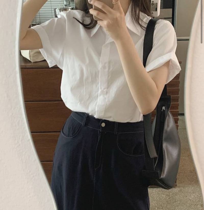 베이직 카라 루즈핏 셔츠 새상품 팝니당 | 인스티즈