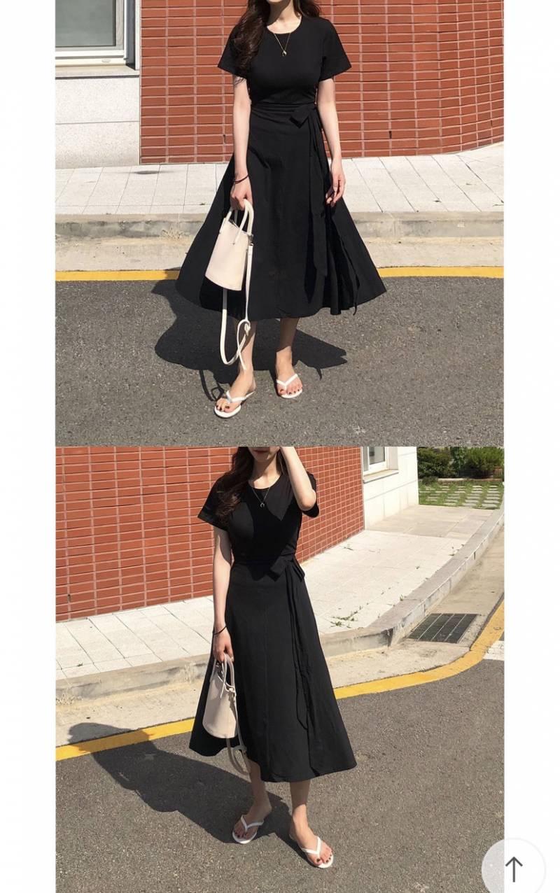 허리끈 리본 롱원피스 팔아요 🖤☺️ | 인스티즈