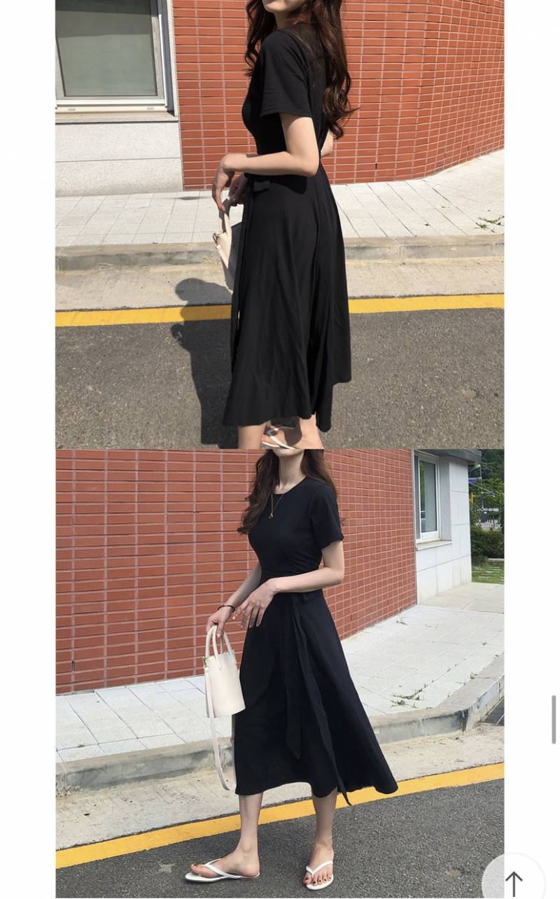 허리끈 리본 롱원피스 팔아요 🖤☺️ | 인스티즈