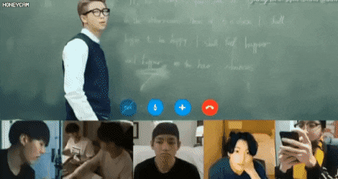 방탄 비대면강의짤.gif | 인스티즈