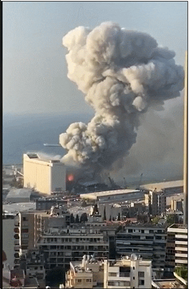 레바논 폭발 움짤 봤어? ㄷㄷ | 인스티즈