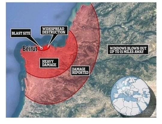 베이루트 폭파 사고가 어느정도 큰 사고인지 감이 안오는 분들을 위해.jpg | 인스티즈