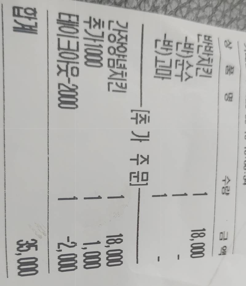 순수치킨 알바하는 익들 있어? 이거 추가금 1000원 왜붙은거야?ㅠ | 인스티즈