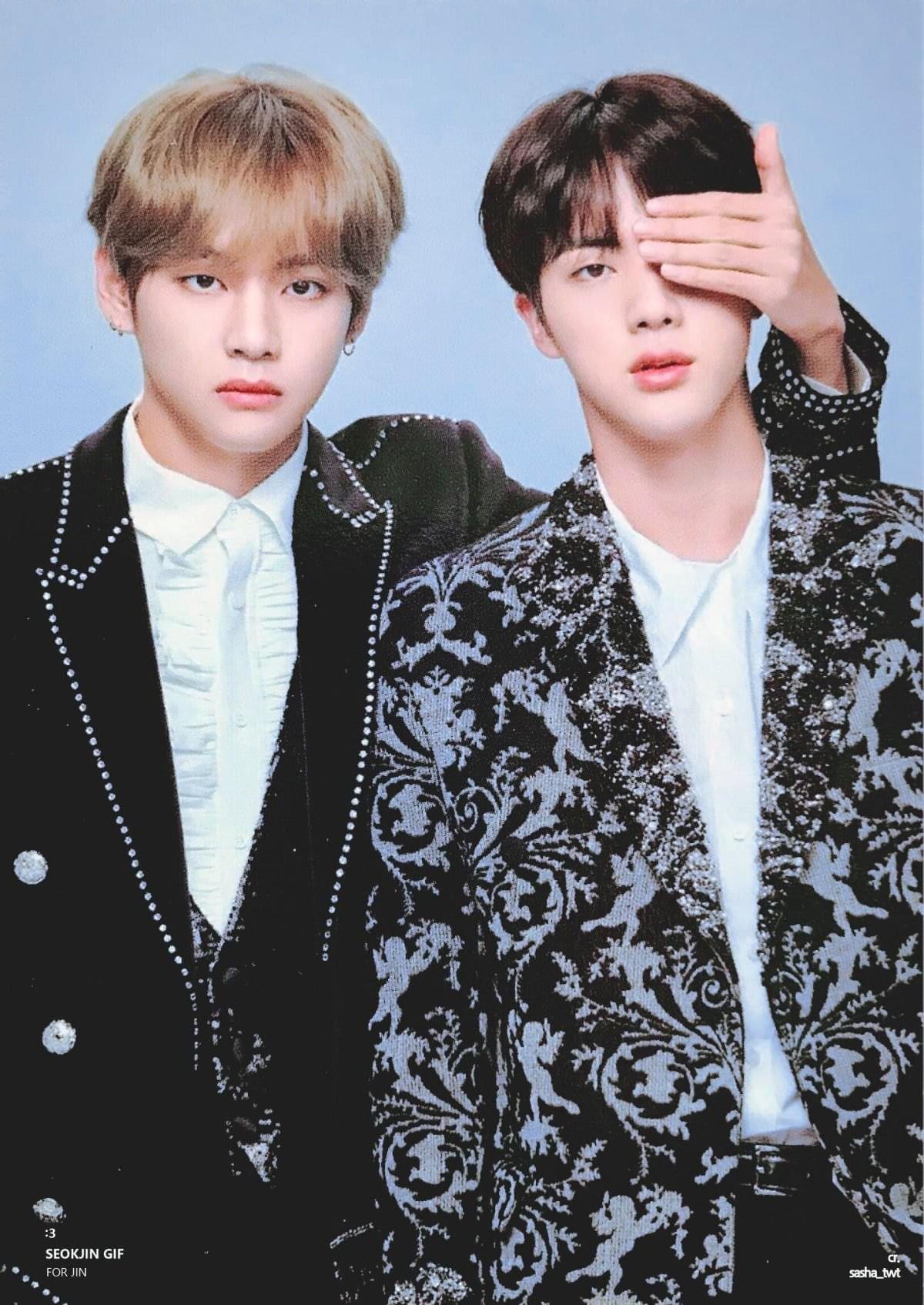 와 이렇게 보니까 뷔랑 진이 진짜 얼굴 분위기가 극과극이구나 | 인스티즈