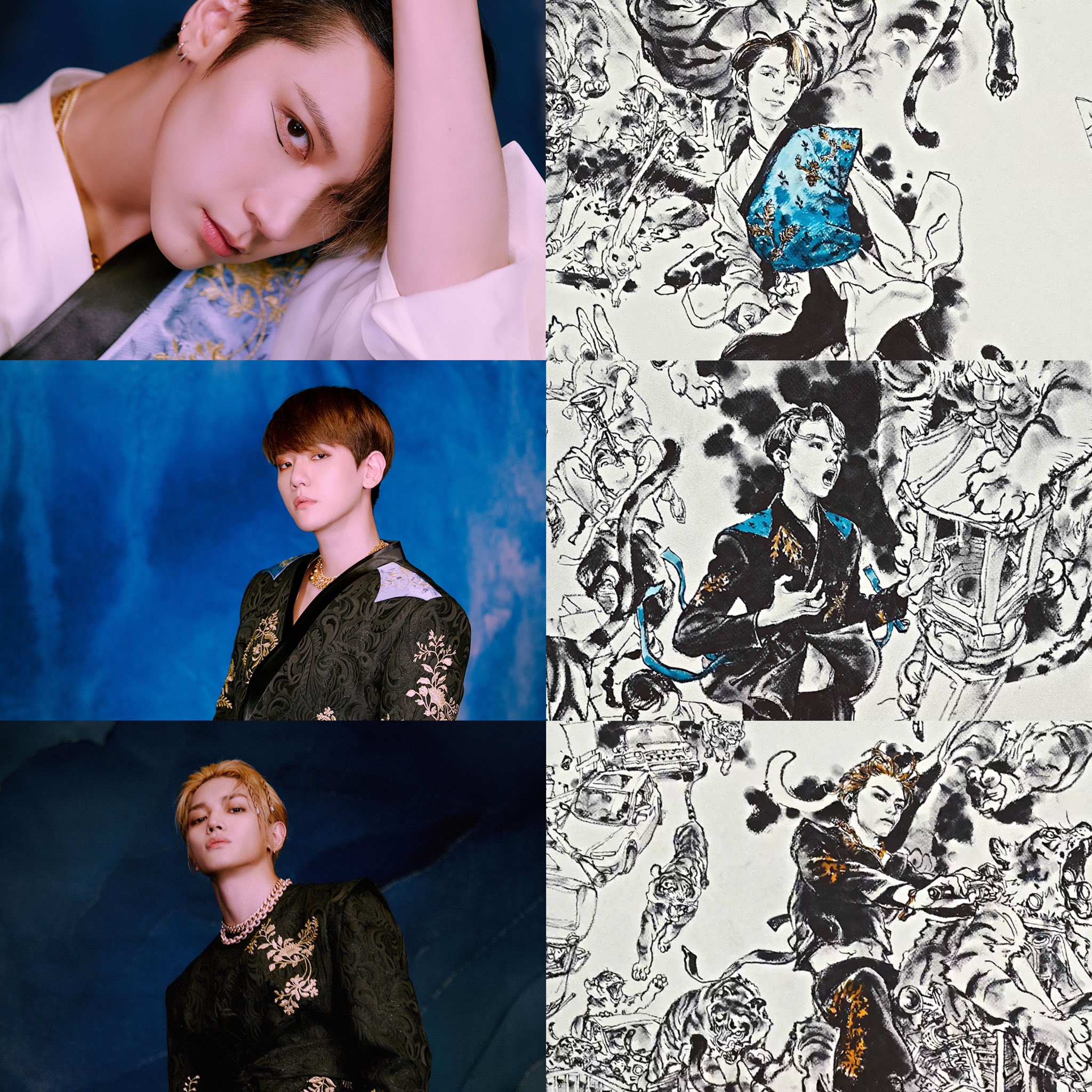 슈퍼엠 호랑이 그림.... | 인스티즈