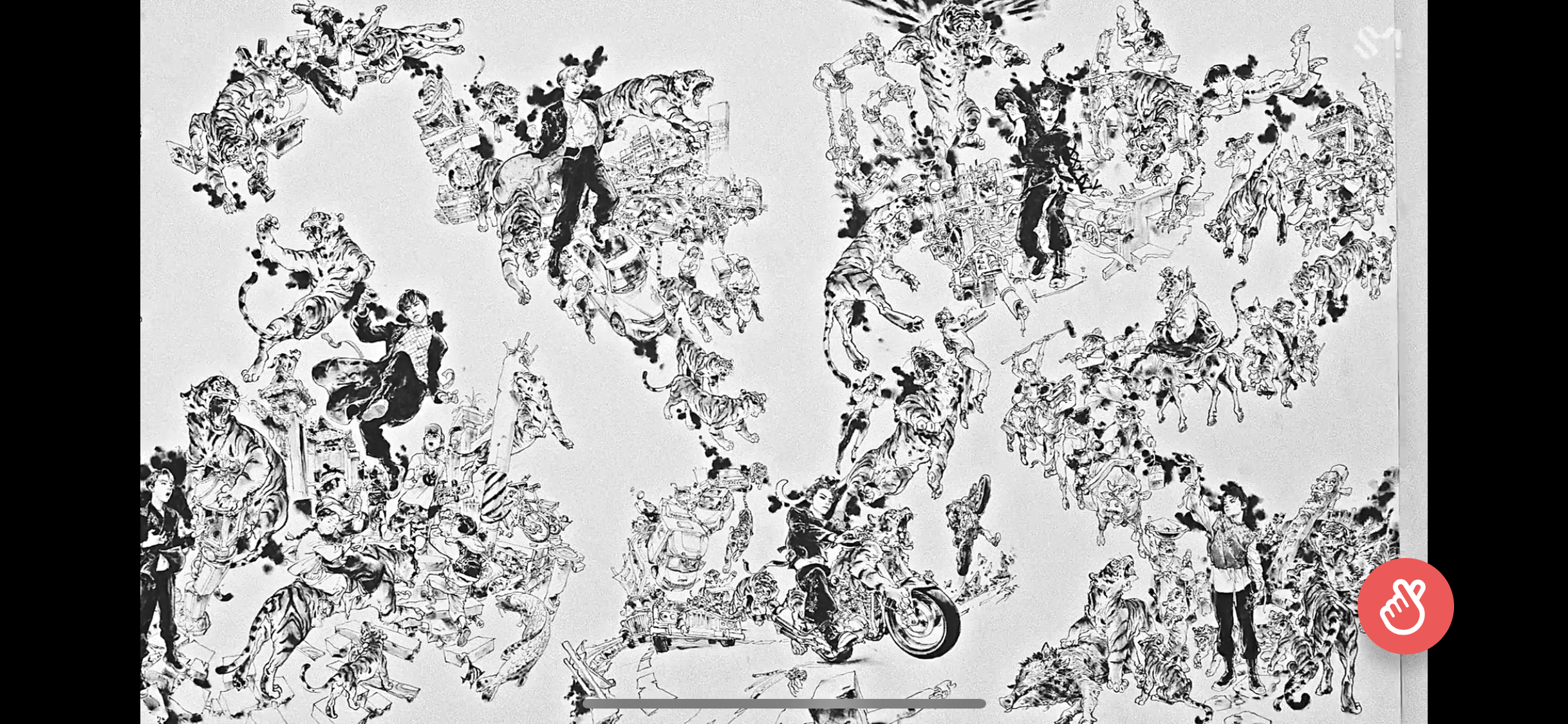 슈퍼엠 호랑이 김정기화백님?!께서 그림 그리심 | 인스티즈