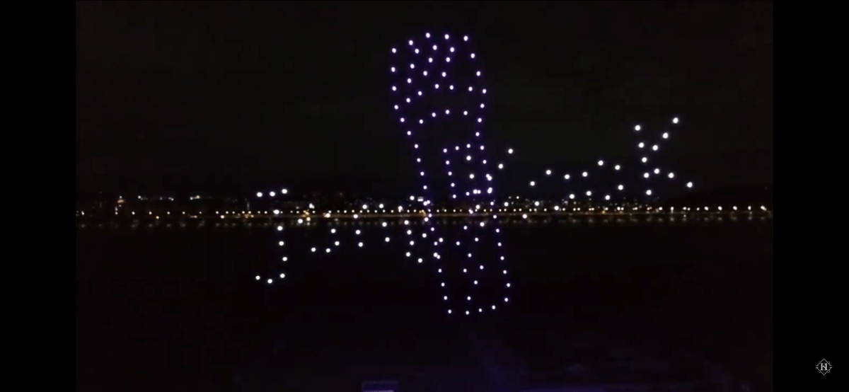 와 방탄 정국 드론쇼 | 인스티즈