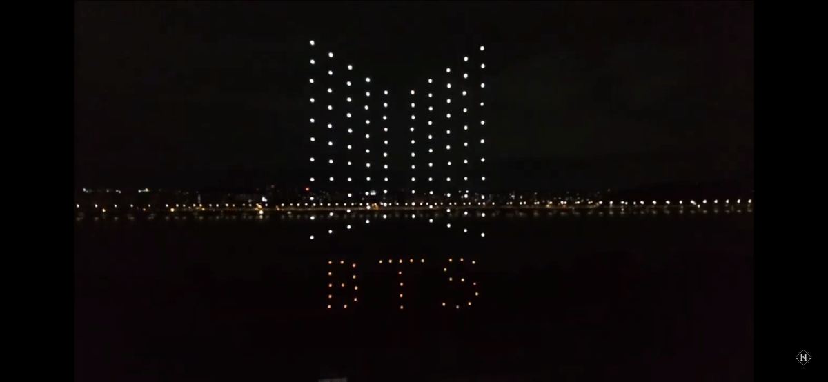 실시간 한강 정국생일기념 드론쇼🌌 | 인스티즈