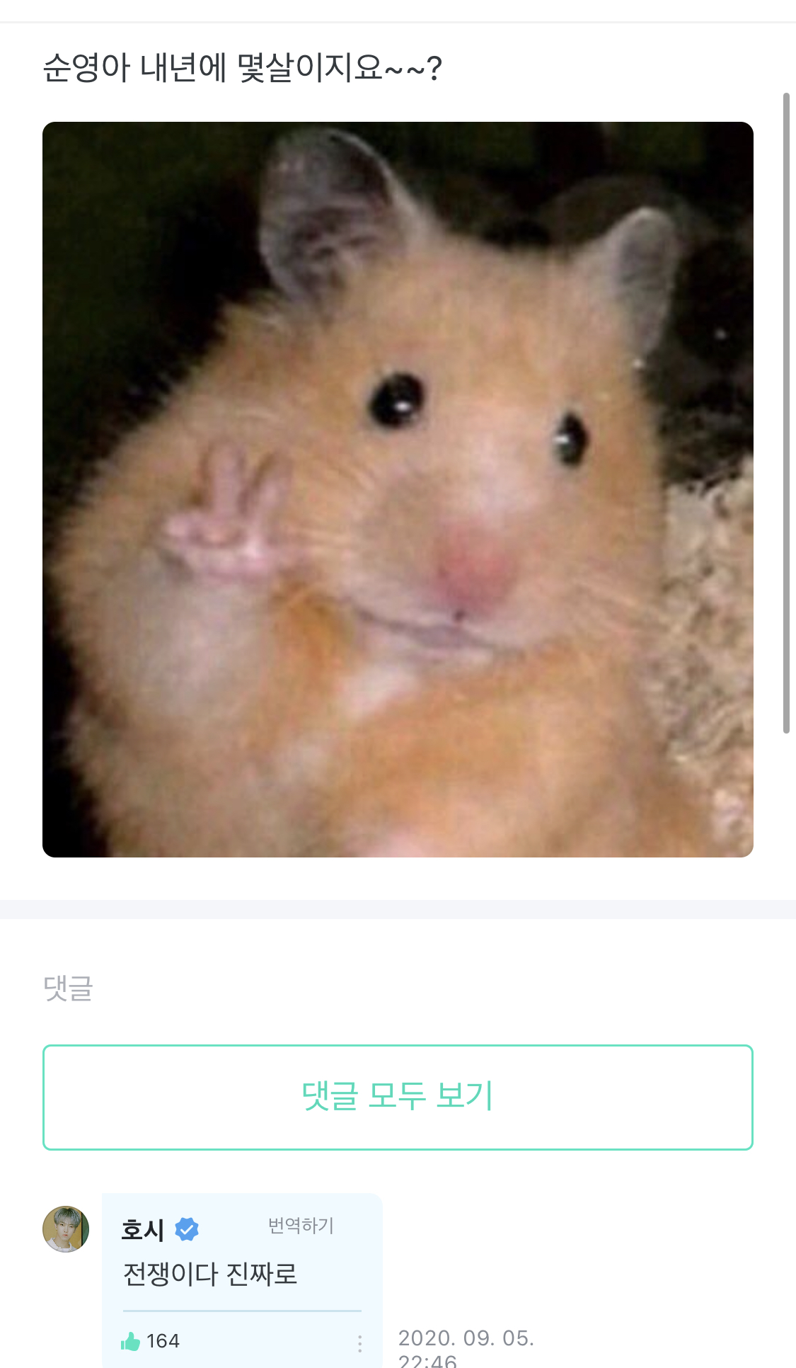 와 ㅋㅋ세븐틴 호시 지금 위버스 댓글 개단호해 ㅋㅋㅋㅋㅋ | 인스티즈