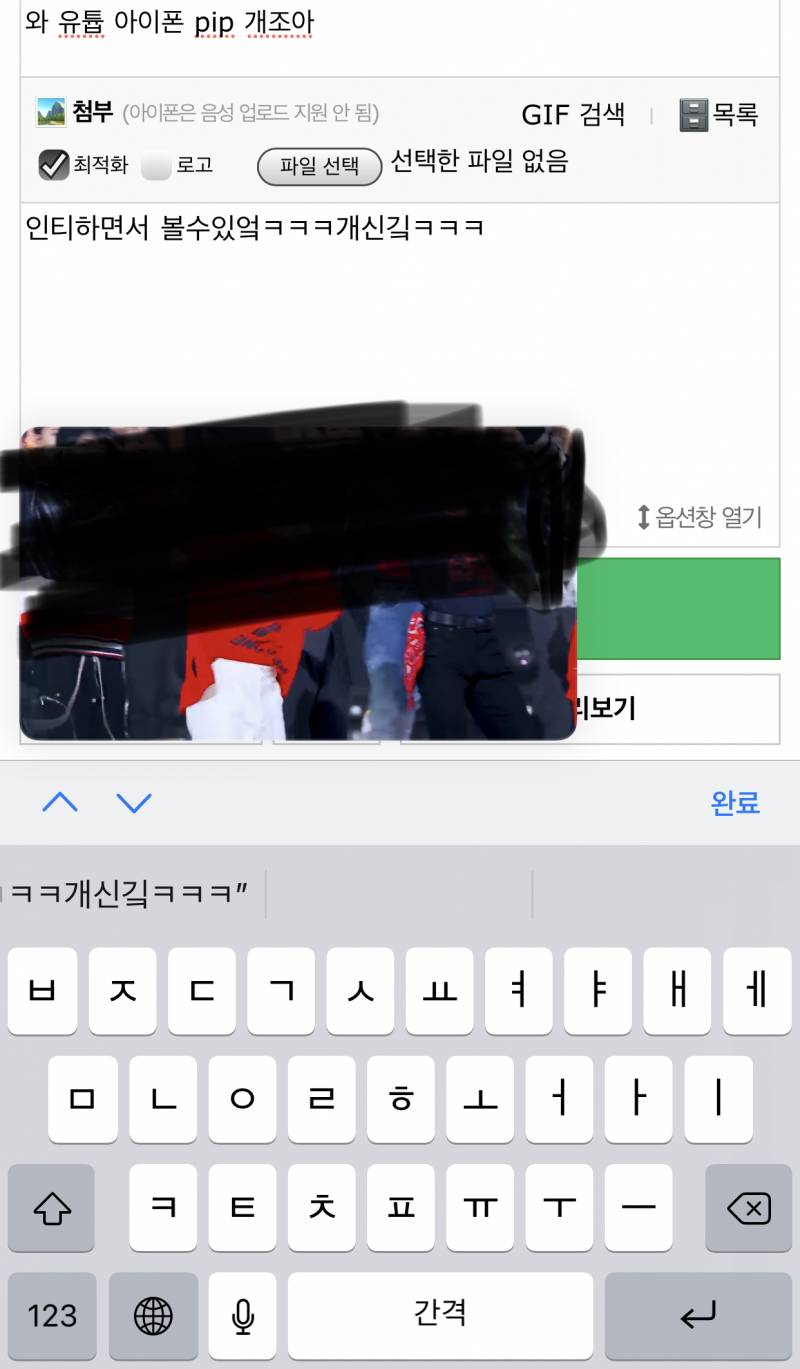 와 유튭 아이폰 pip 개조아 | 인스티즈