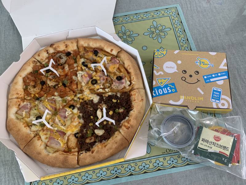 반올림 피자 시킨 거 와따!!❗️❗️ | 인스티즈