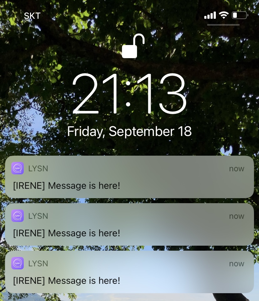 버블 알림 영어로 오는거 쓸데없이 귀여워 | 인스티즈