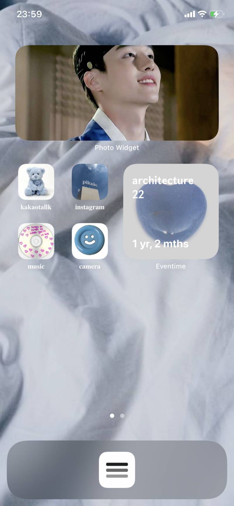 나도 드뎌 폰 꾸몄다 ,, 하라는 공부는 안 하고 😜🤍 | 인스티즈