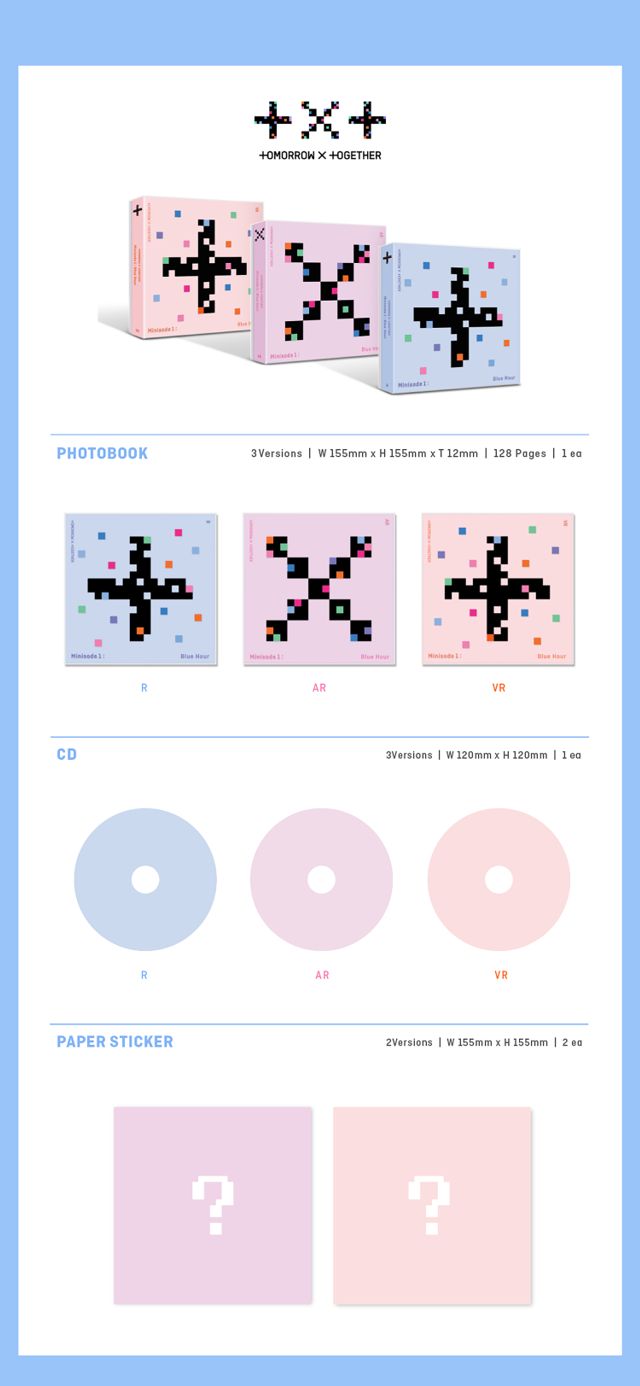 [정보/소식] TOMORROW X TOGETHER 'minisode1 : Blue Hour' 앨범 사양 | 인스티즈