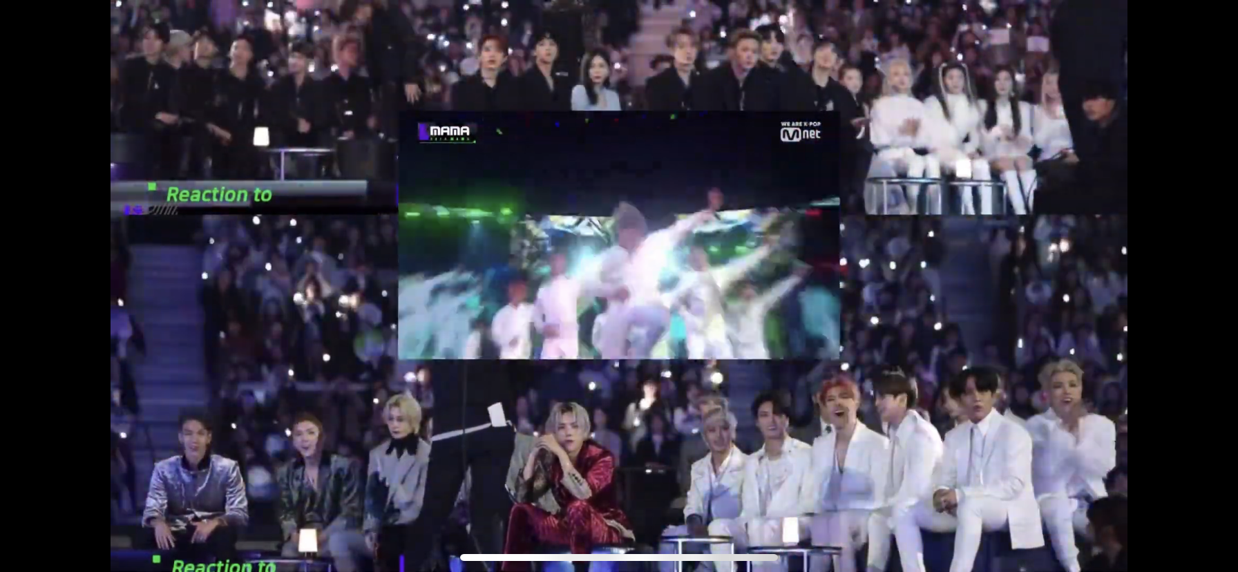 작년 세븐틴 마마 히트 아이돌 리약션 영상인데 여기 누구 그룹인지 알려줄수있어ㅠㅠ? | 인스티즈