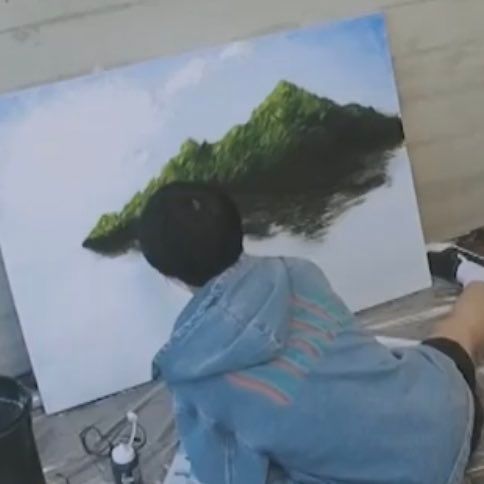 방탄 정국 오늘 그린 그림 그냥 주변 풍경보고 그린 그림임ㅋㅋㅋㅋㅋㅋㅋ | 인스티즈