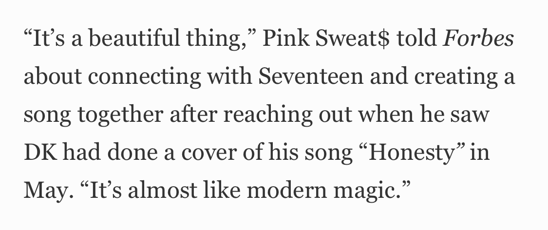 헐 세븐틴 pink sweat$ 콜라보한거 핑크스웨츠가 이 영상 보고 러브콜한거래 | 인스티즈