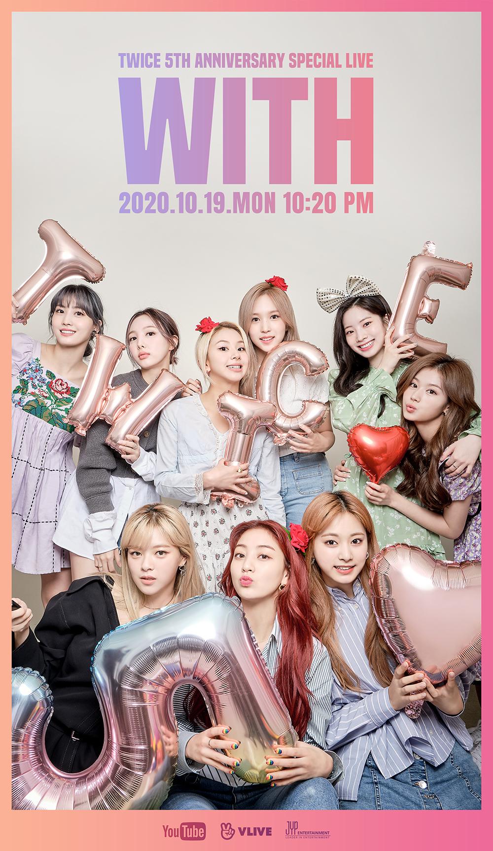 트와이스 5주년 스페셜라이브 (V & 유튜브 동시송출) | 인스티즈