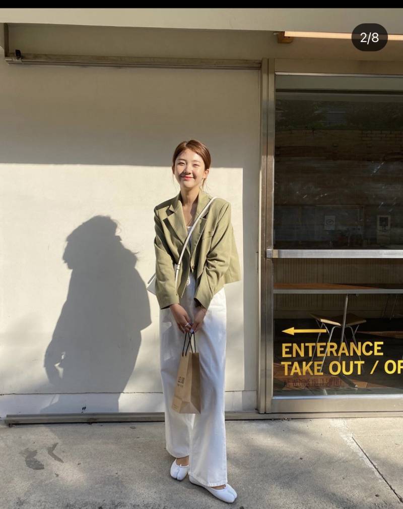 ❤️유이니 숏자켓 예쁜연카키색 팔아요❤️ 핏보장 | 인스티즈