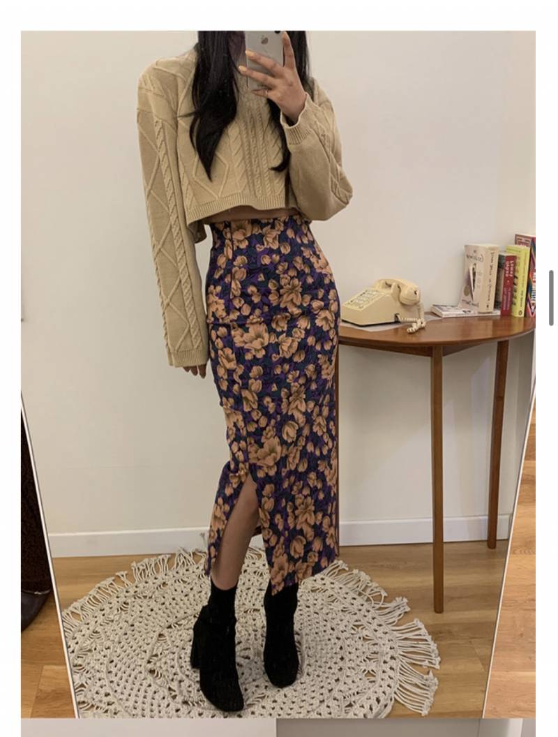 룩앳민 등 쇼핑몰에서 판매하던 플라워 롱 스커트 구매합니다! | 인스티즈