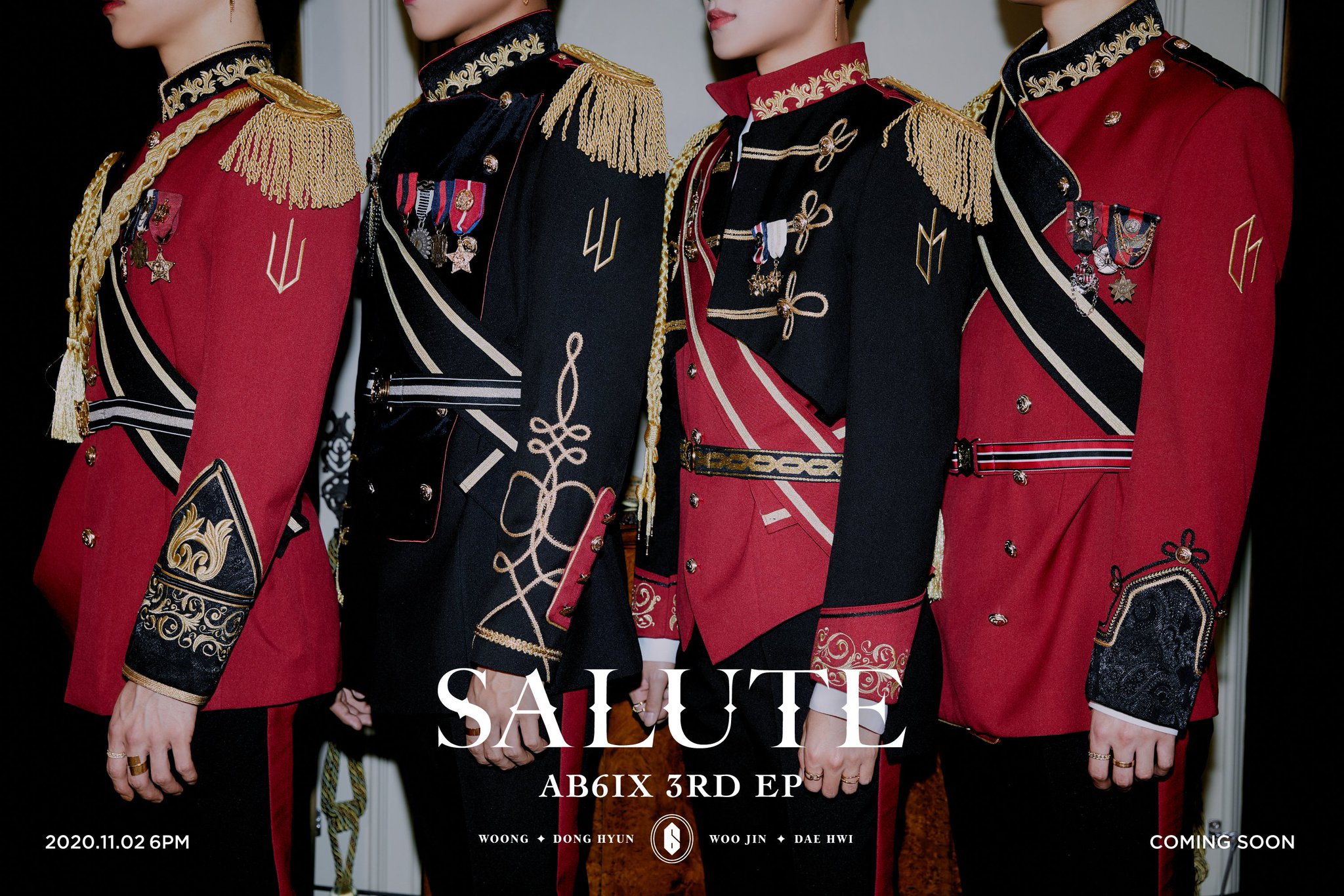 [정보/소식] AB6IX, 11월 2일 컴백 확정..'SALUTE' 티저 포스터 기습 공개[공식] | 인스티즈