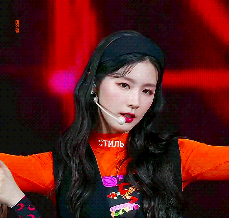 아이들 미연 주황색 옷 입었더니 유독 토끼같네 | 인스티즈