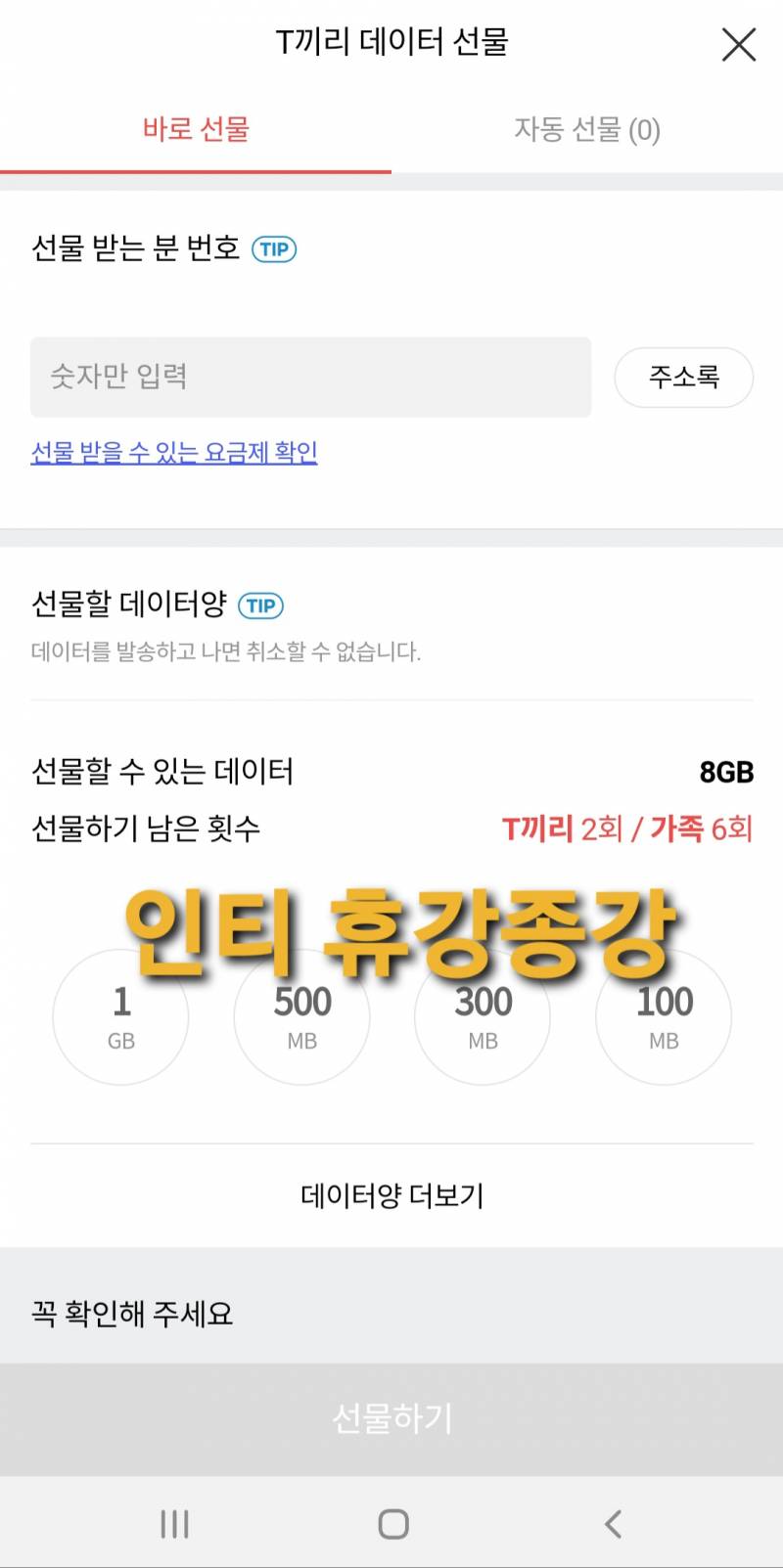 Skt 1기가 판매합니다!총2기가가능! | 인스티즈