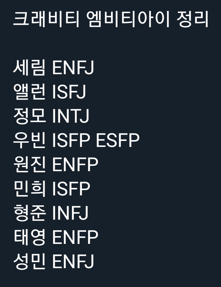 [정보/소식] 강쥐비티 MBTI 최종의 최종 | 인스티즈