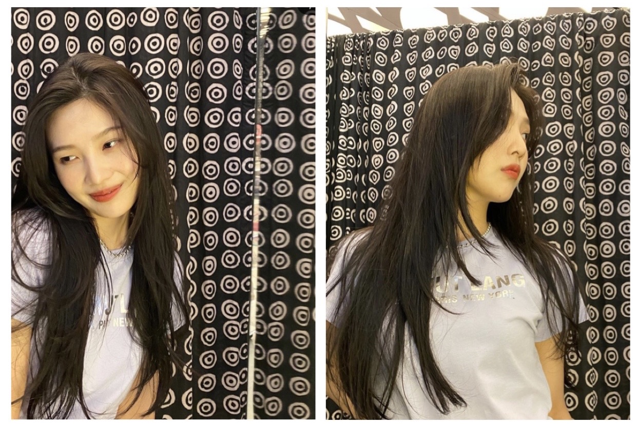 청담 순수 레드벨벳 헤어해주시는 분한테 조이 레이어드컷을 하였고 이제 웬디 샤밍컷을 예약했다 호홍 - 인스티즈(instiz) 연예 카테고리