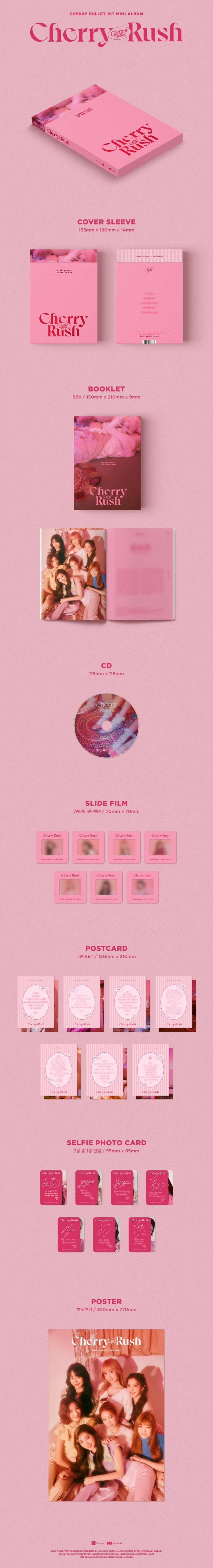 [정보/소식] Cherry Bullet 1ST MINI ALBUM [CherryRush] 앨범 사양 | 인스티즈