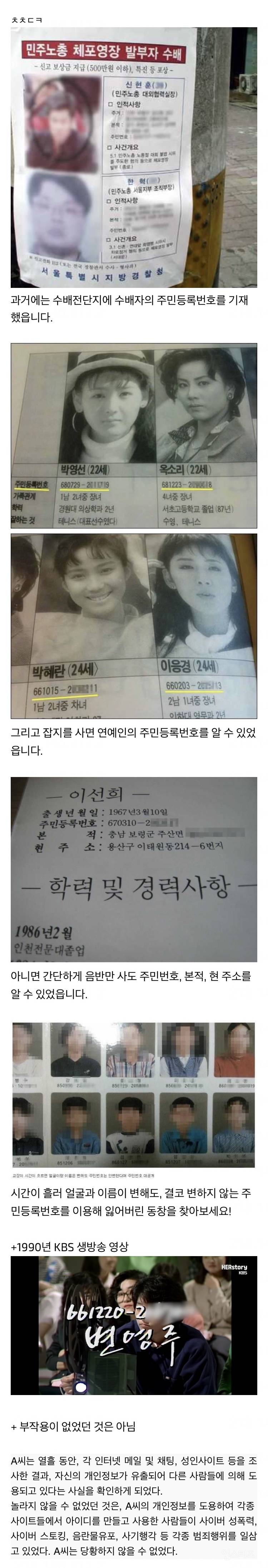 전화번호부 정도는 양호한 편이었던 과거 한국의 개인정보 상황 | 인스티즈