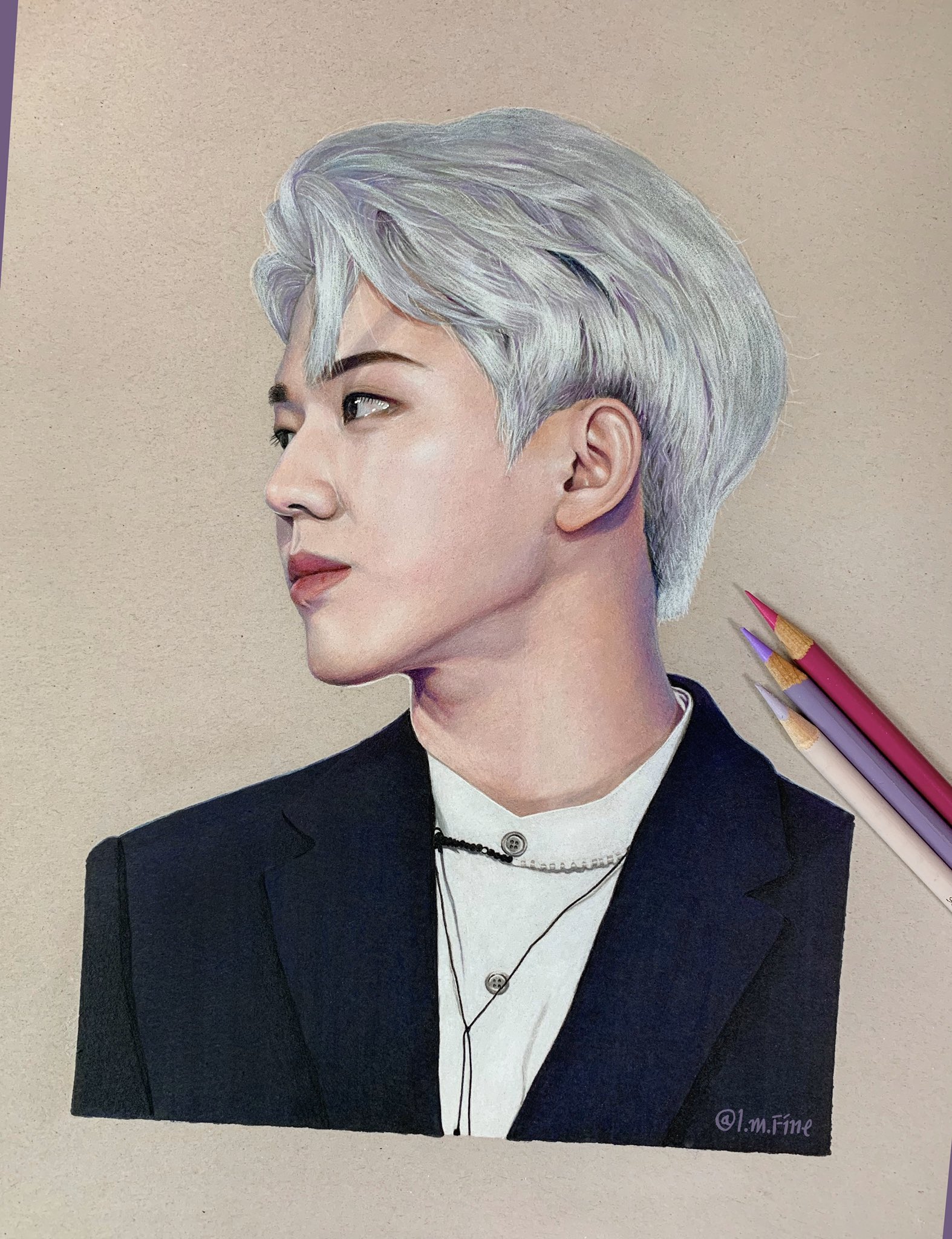 [잡담] 우리판 색연필 팬아터 분 그림인데 걍 사진 같어.... | 인스티즈