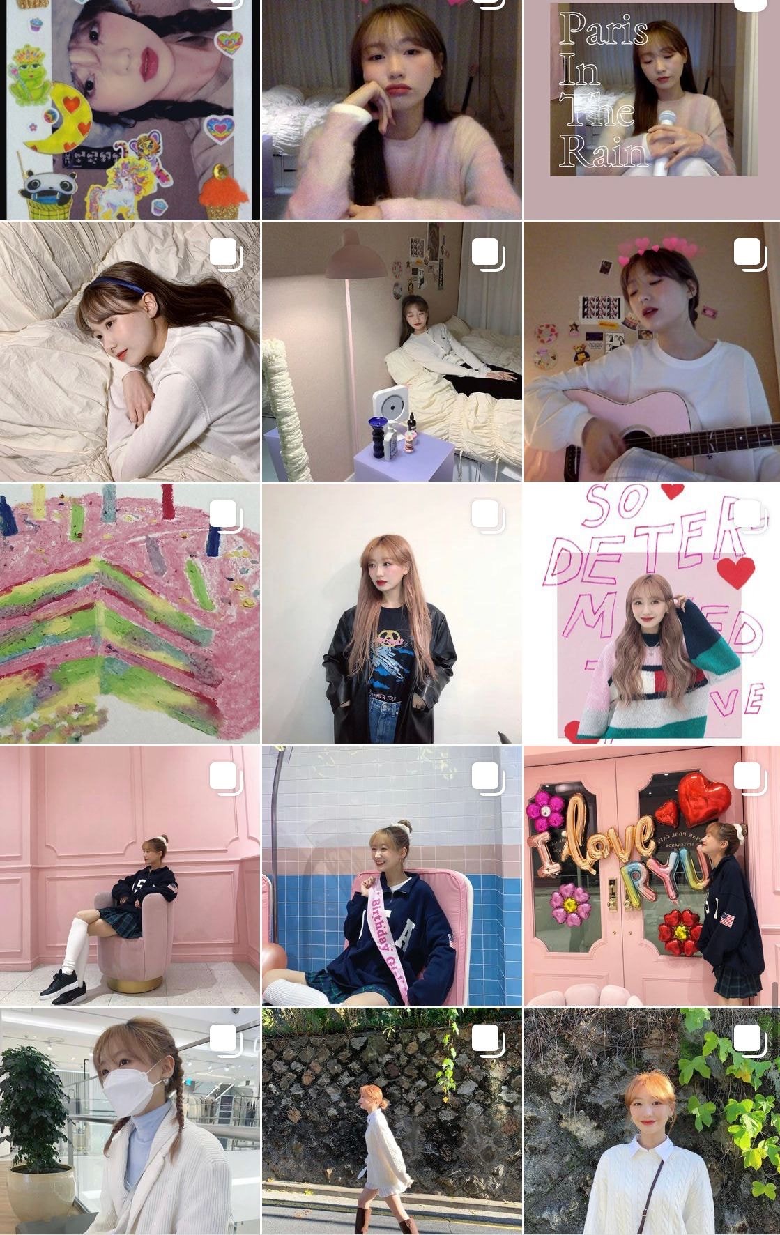 [잡담] 갠적으로 본인만의 갬성 가득한 여돌 인스타 피드들.. | 인스티즈