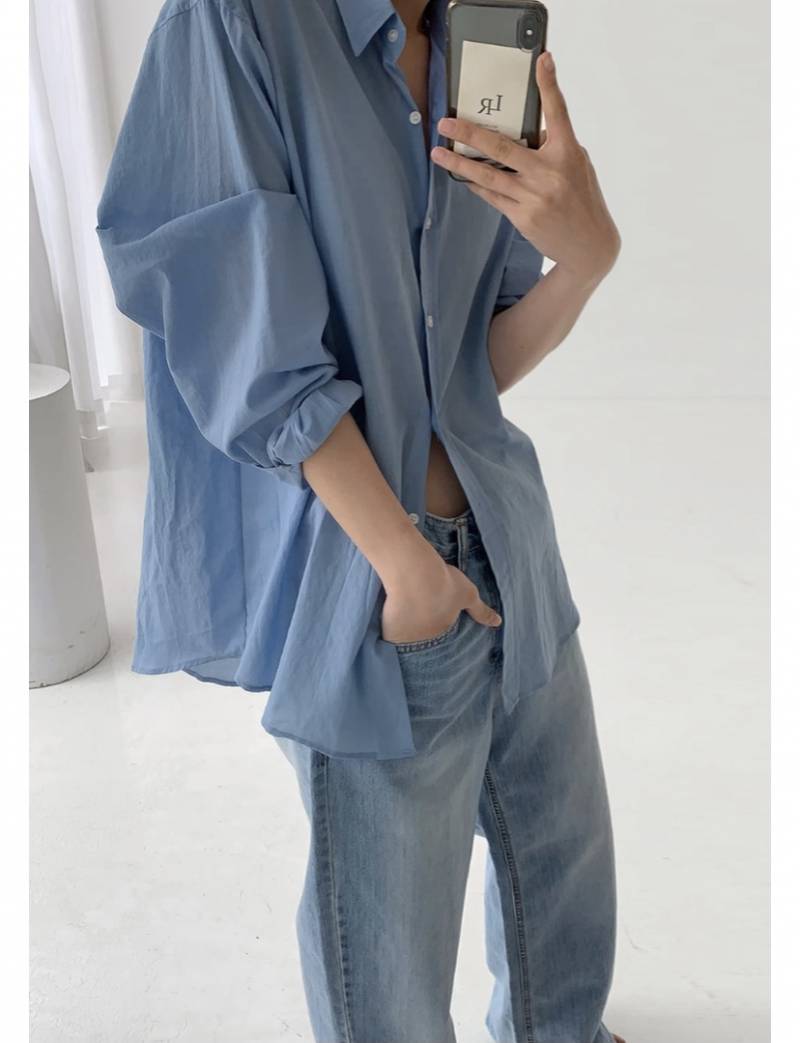 뚱뚱익인데 이런 오버핏 셔츠 입으면 더 부해보이려나...? | 인스티즈