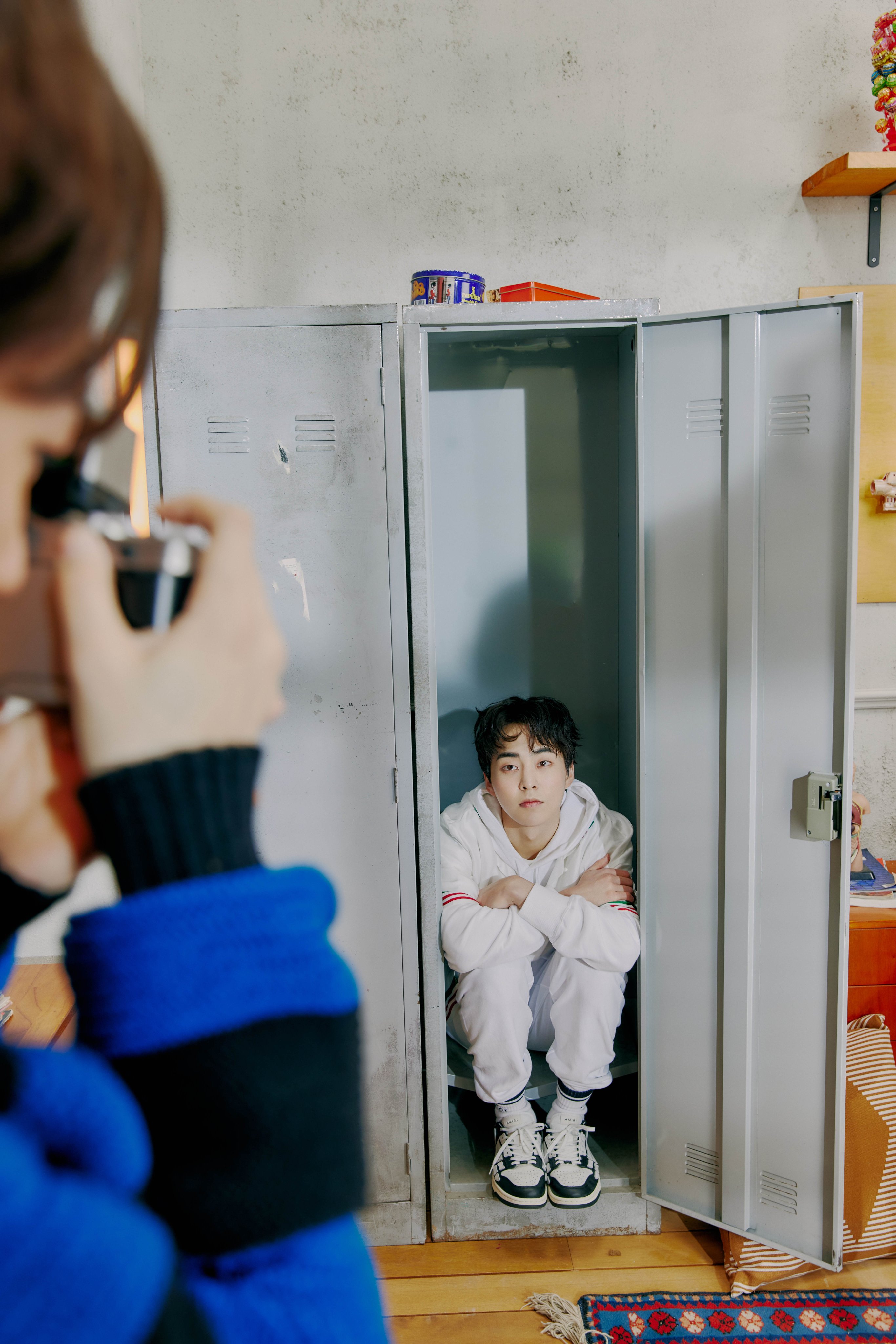 [잡담] 시우민 백현 서로 사진찍어주는 컨셉 | 인스티즈