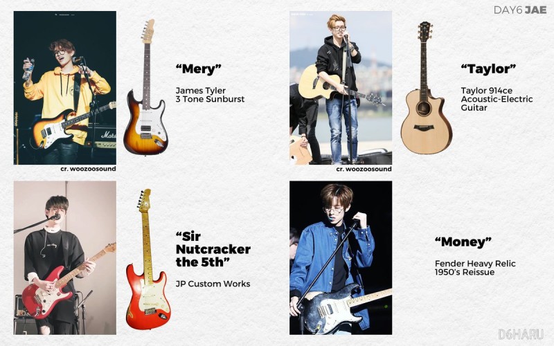 [잡담] 데이식스 기타멤들 본인 악기에 이름 지은 거 보면 멤버별로 성향 달라서 재밌음 | 인스티즈