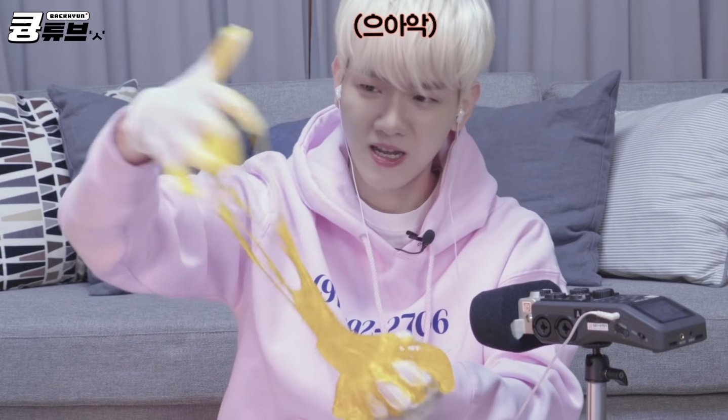 [잡담] 백현이가 알고 있는 슬라임에 색소 투입 적정량 | 인스티즈