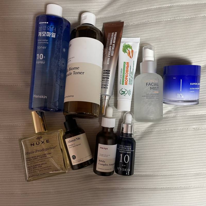 나 스킨케어 제품 이정도인데 이게 많은거야???🤔 | 인스티즈
