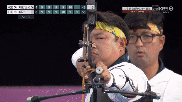 와 오진혁 선수 마지막 화살 쏠 때 | 인스티즈