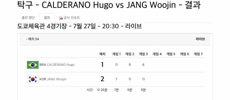 탁구 장우진 2:1!! | 인스티즈